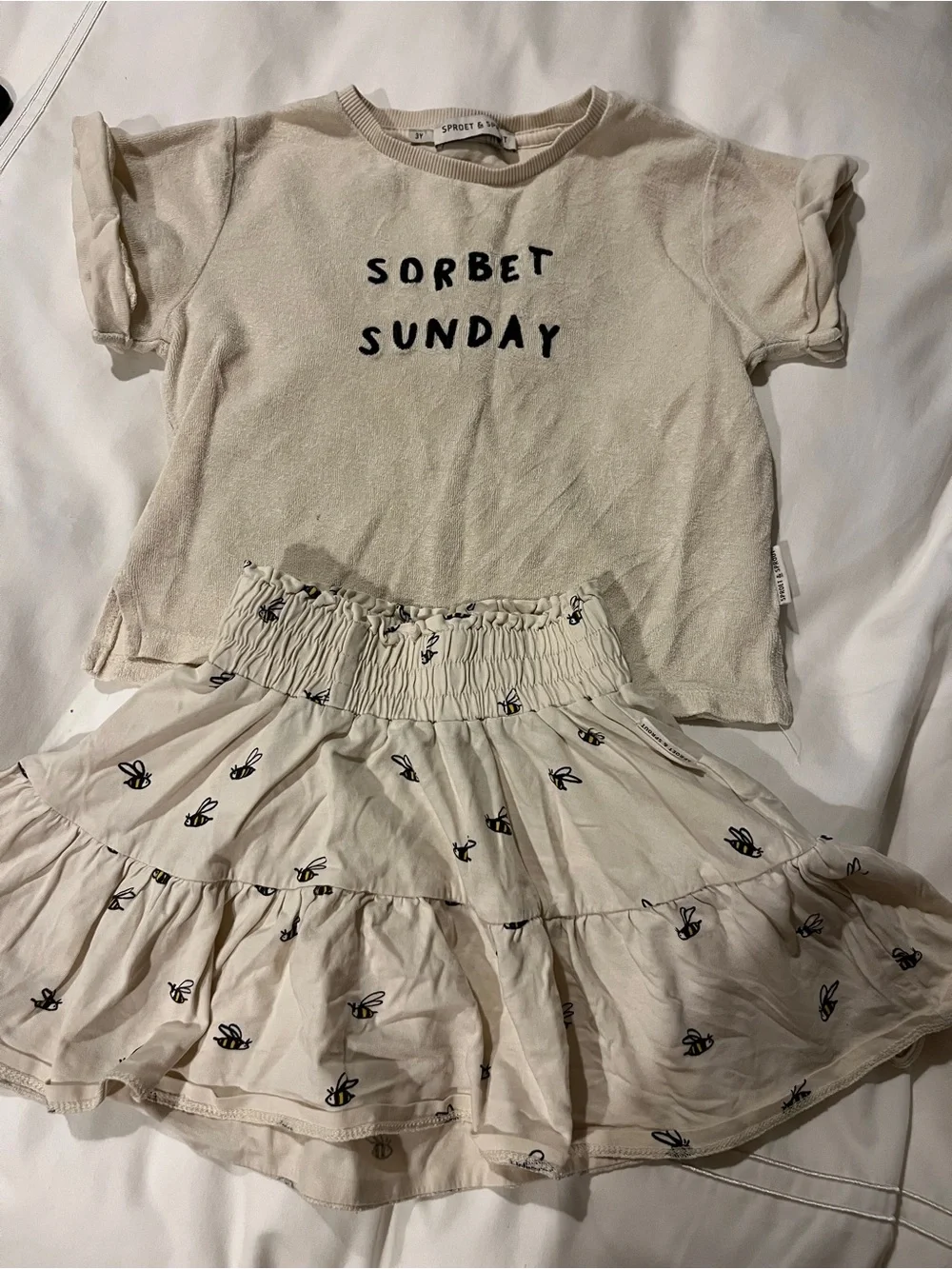 Sproet & Sprout Sorbet Sunday Ivory Girls Set